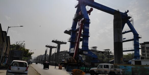 Mumbai metro Line 9 Construction