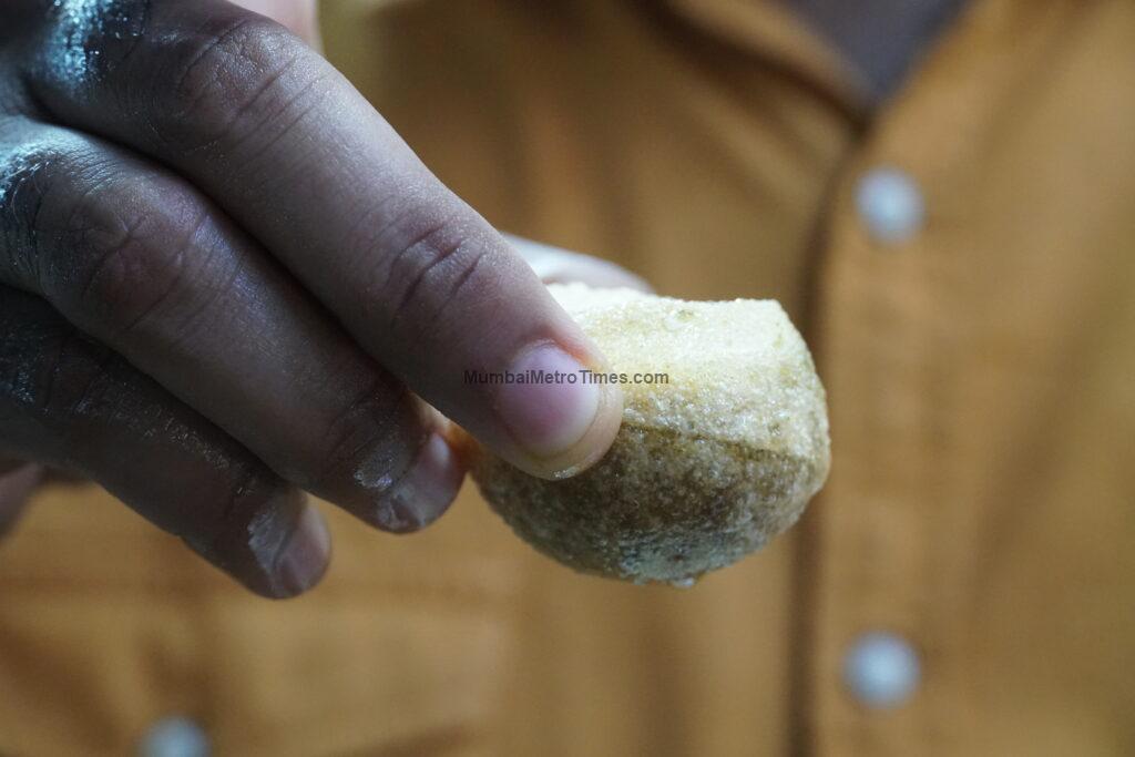 Pani Puri food stall in Girgaon Chowpatty Beach